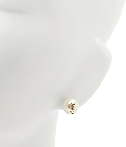 Amazon | [サンローランパリ]ピアス カサンドラ モノグラム オフ